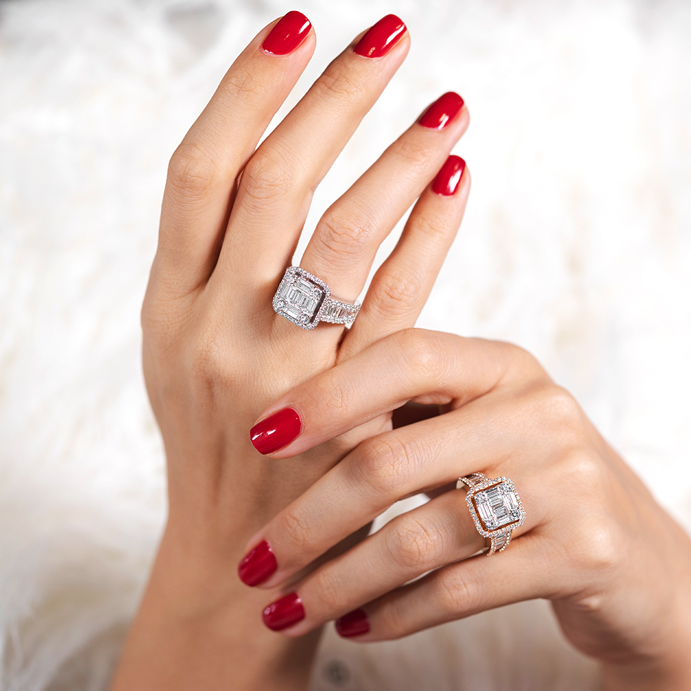 2,91 Carat Baguette Diamond Ring