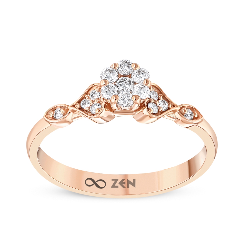 0,22 Karat Vintage Reina Pırlanta Yüzük - 3002074575 / ZEN Pırlanta